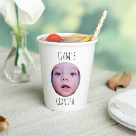 Benutzerdefinierter Baby-Foto- und Namens-Kaffeebe Pappbecher