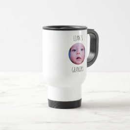 Benutzerdefinierter Baby-Foto- und Namens-Kaffeebe Reisebecher