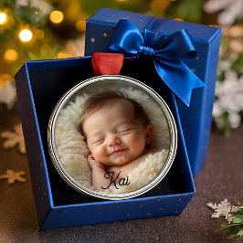 Benutzerdefinierter Baby-Schmuck – Träume sanft Ornament Aus Metall