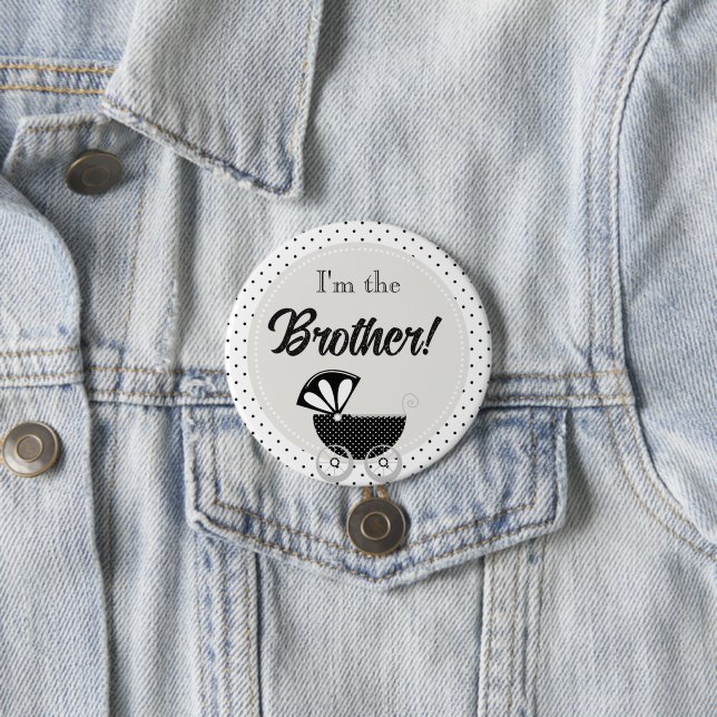 Benutzerdefinierter Baby Shower Party Ich bin der  Button (Beispiel)
