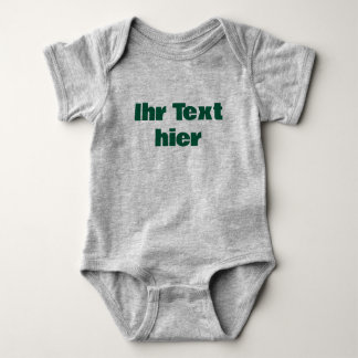 Benutzerdefinierter Baby Strampler mit Text