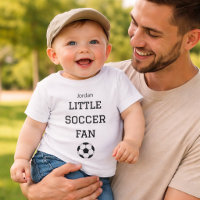 Benutzerdefinierter Babyname Kleiner Fußballfan