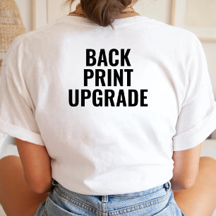 Benutzerdefinierter Back Print Upgrade Personalisi Tri-Blend Shirt