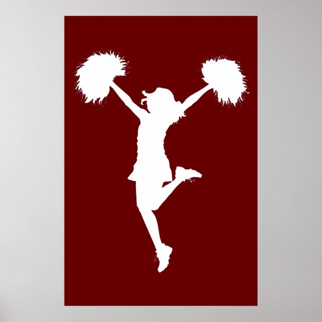 Benutzerdefinierter Background Cheerleader Cheerle Poster (Vorne)