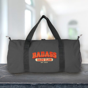 Benutzerdefinierter Badass Dad Club Retro Cool Tre Duffle Bag