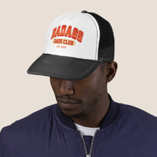Benutzerdefinierter Badass Dad Club Retro Cool Tre Truckerkappe