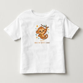Benutzerdefinierter Banana Bounce Monkey Süßer Bab Kleinkind T-shirt
