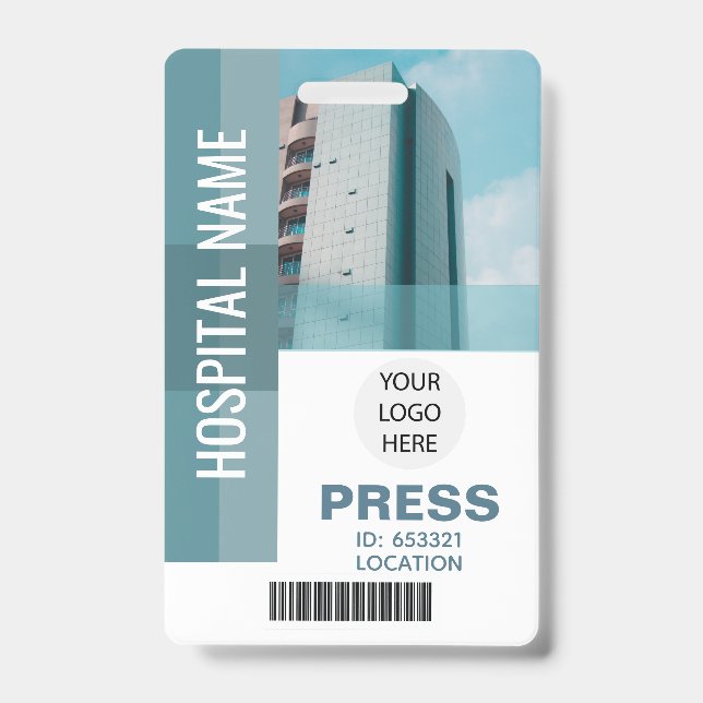 Benutzerdefinierter Bar-Code für die Presse, Logo- Ausweis (Vorderseite)