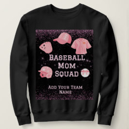 Benutzerdefinierter Baseball-Mama-Squad, Teamnumme Sweatshirt