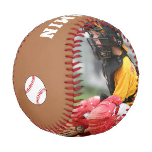 Benutzerdefinierter Baseball mit Name, Nummer, Fot