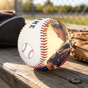 Benutzerdefinierter Baseball mit Teamname Nummer F
