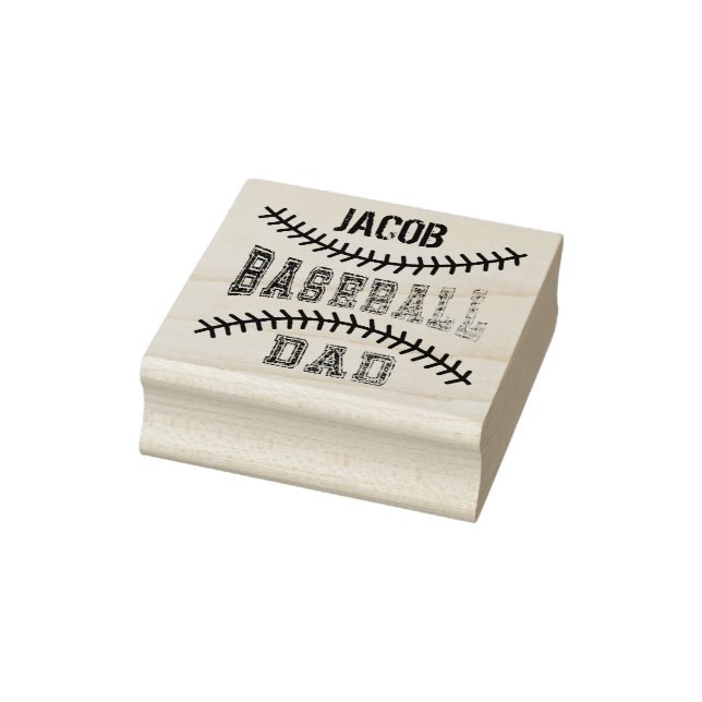 Benutzerdefinierter Baseball-Vater Gummistempel (Stempel)
