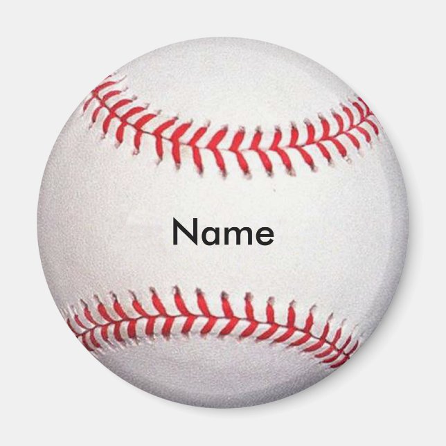 Benutzerdefinierter Baseballmagnet Magnet (Vorne)