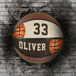 Benutzerdefinierter Basketball mit Spielernamen un