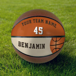 Benutzerdefinierter Basketball mit Teamname