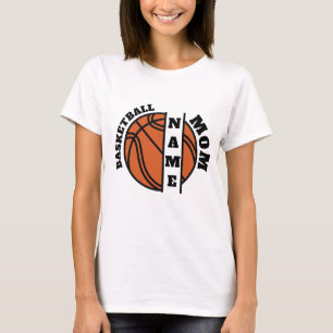 Benutzerdefinierter Basketball-Mom-Split-Ball T-Shirt
