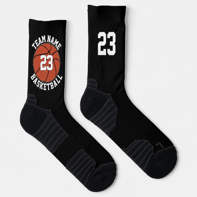 Benutzerdefinierter Basketball-Team Name und Anzah Socken (Rechts)
