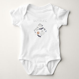 Benutzerdefinierter Battitude-Geist und Fledermaus Baby Strampler
