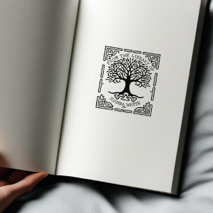 Benutzerdefinierter Baum des Lebens aus der Biblio Gummistempel