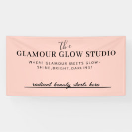 Benutzerdefinierter Beauty-Salon mit Tag-Line-Bann Banner