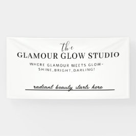 Benutzerdefinierter Beauty-Salon mit Tag-Zeile Banner