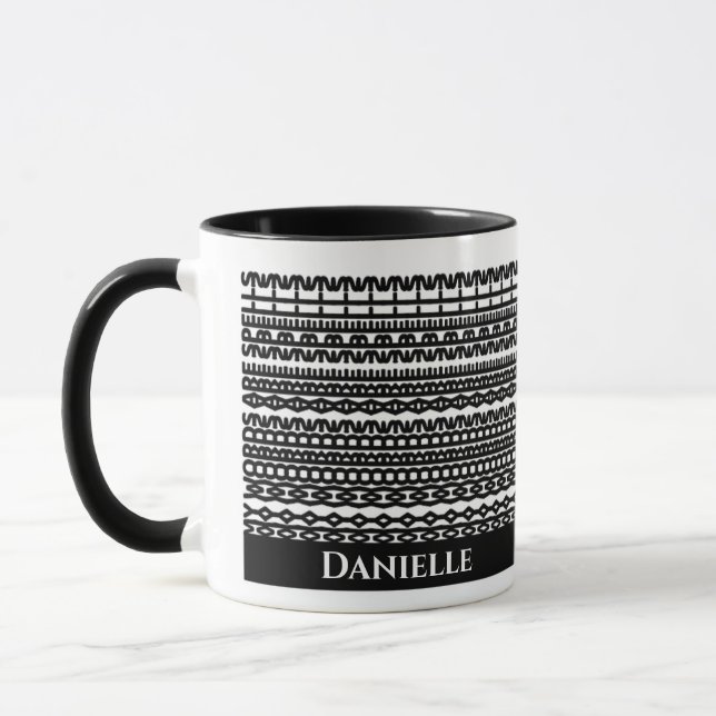 Benutzerdefinierter Becher mit verstecktem Text im Tasse (Links)