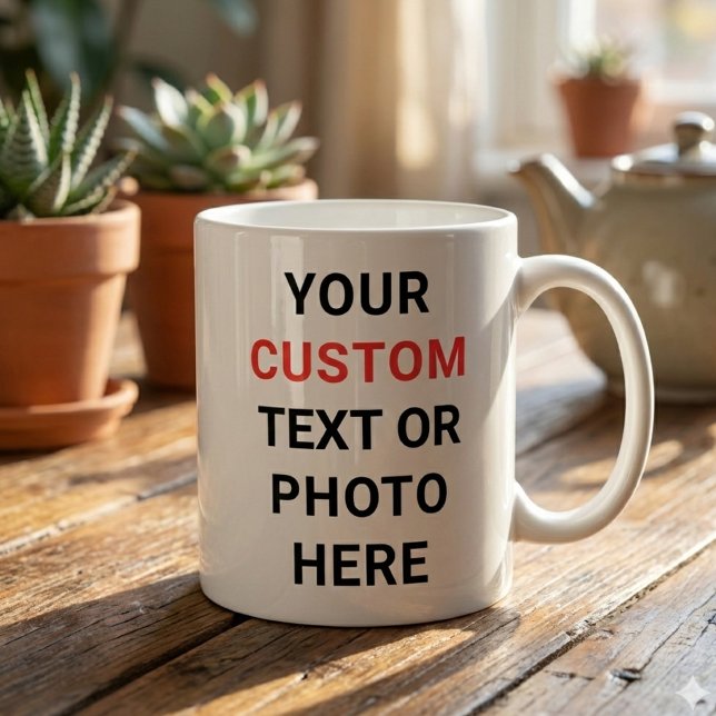 Benutzerdefinierter Becher | Text, Foto, Logo oder Jumbo-Tasse (Von Creator hochgeladen)