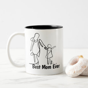 Benutzerdefinierter Beste-Mutter-aller-Zeiten-Two- Zweifarbige Tasse