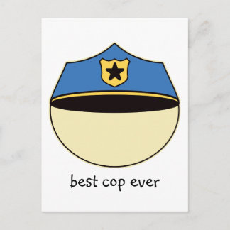 Benutzerdefinierter bester Polizist je Postkarte