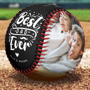 Benutzerdefinierter bester Vater je 2 Foto - Keepa Baseball