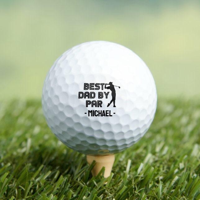 Benutzerdefinierter bester Vater nach Par Golfball (Insitu T-Shirt)