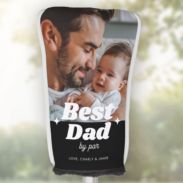 Benutzerdefinierter bester Vater nach Par Retro Co Golf Headcover (Von Creator hochgeladen)