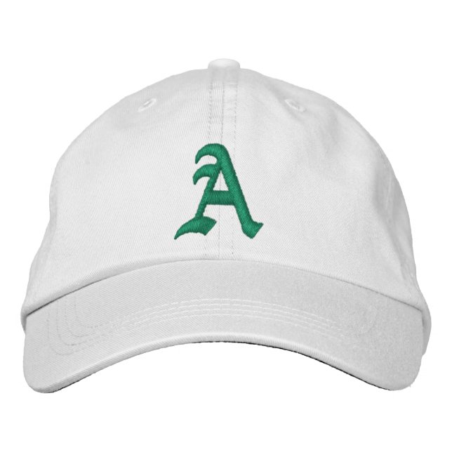 Benutzerdefinierter bestickter Name Monogramm Anfa Bestickte Baseballkappe (Vorderseite)