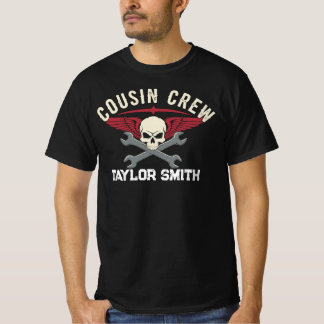 Benutzerdefinierter Biker-Totenkopf-Mechaniker-Cou T-Shirt