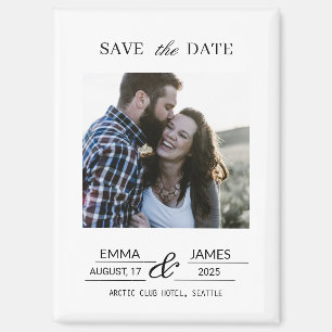 Benutzerdefinierter Bild-Kühlschrank Save-the-Date Magnet