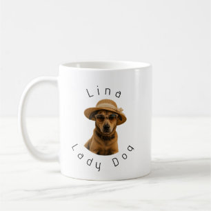 Benutzerdefinierter Bild- und Text-Retro-Strandpos Kaffeetasse