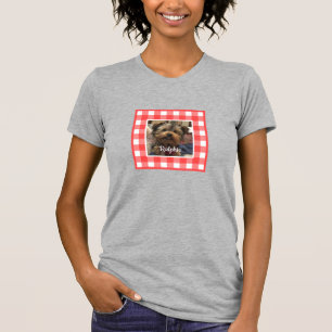 Benutzerdefinierter Bilderrahmen Land Roter Büffel T-Shirt