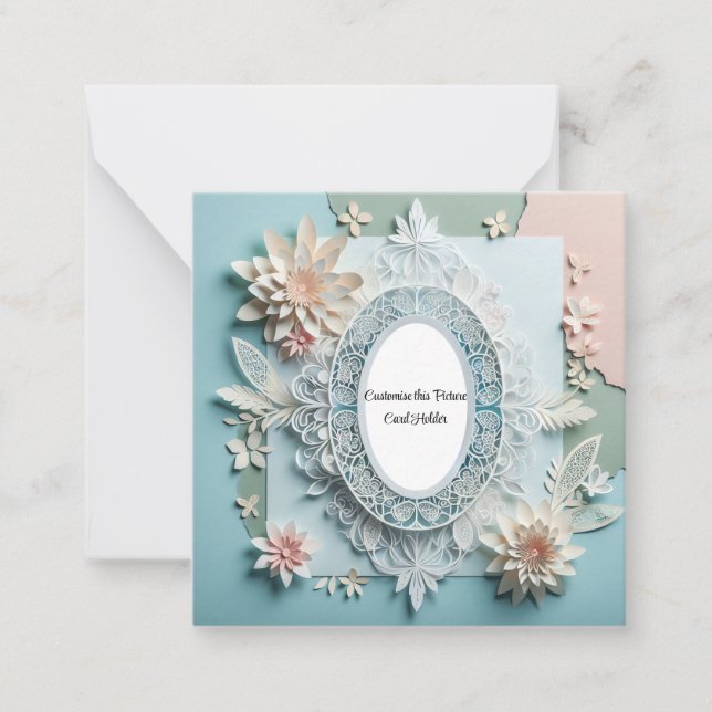 Benutzerdefinierter Bildhalter Mitteilungskarte (Vorderseite)