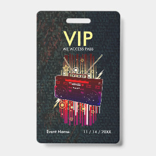 Benutzerdefinierter Blau-Grau-VIP-Pass mit profess Ausweis