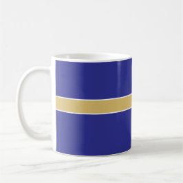 Benutzerdefinierter blauer Kaffeebecher zum 50. Kl Kaffeetasse