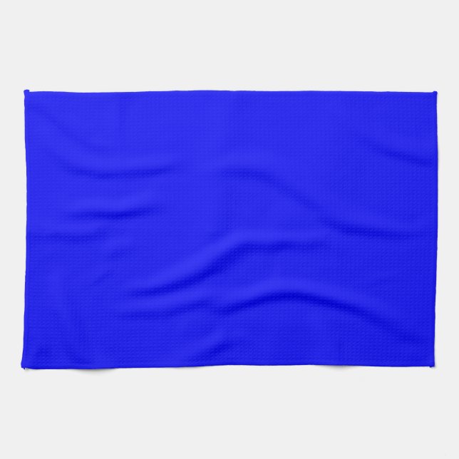 Benutzerdefinierter blaufarbiger Designer Handtuch (Horizontal)