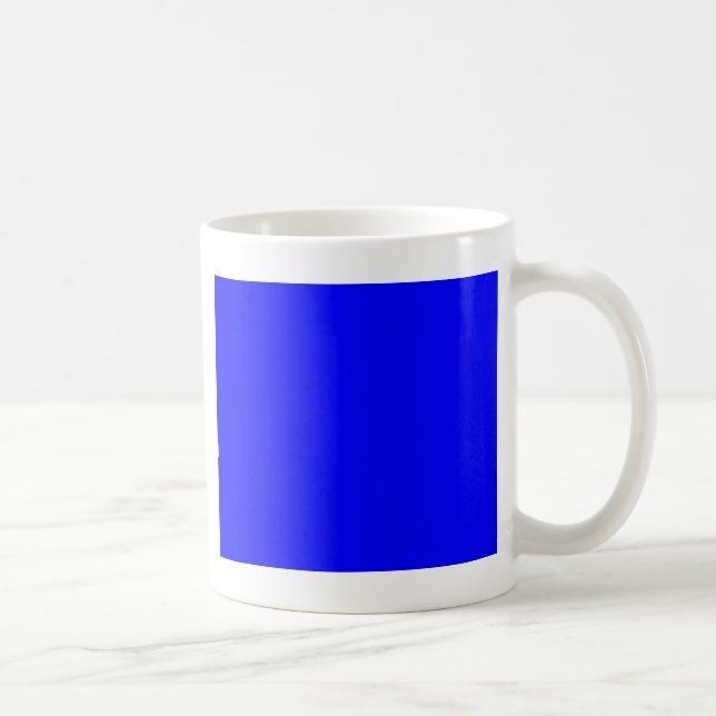Benutzerdefinierter blaufarbiger Designer Kaffeetasse (Rechts)