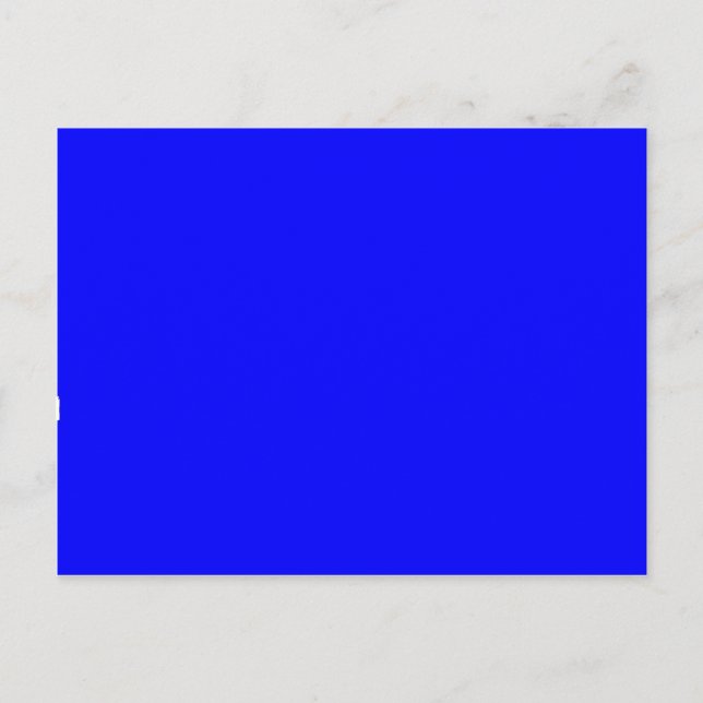 Benutzerdefinierter blaufarbiger Designer Postkarte (Vorderseite)