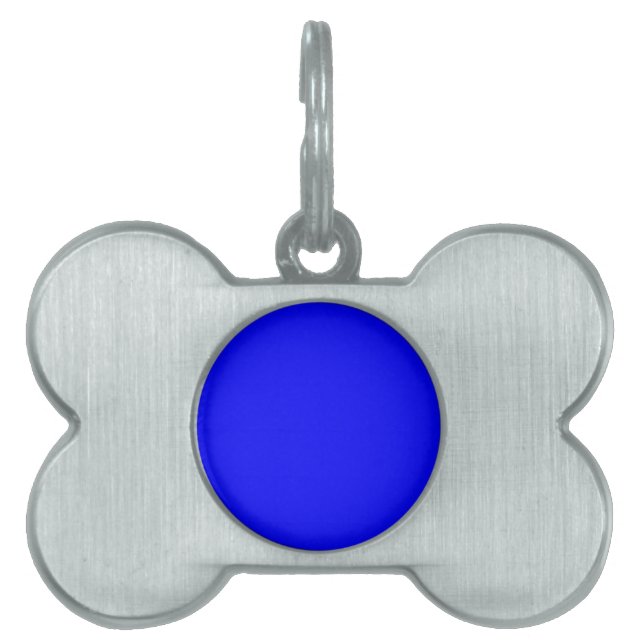 Benutzerdefinierter blaufarbiger Designer Tiermarke (Vorderseite)