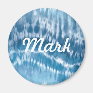 Benutzerdefinierter Blue-Gefärbte Krawatte-Magnet Magnet