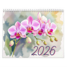 Benutzerdefinierter Blumen-Foto-Kalender Personali