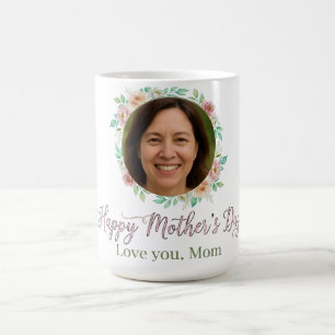 Benutzerdefinierter Blumen-Muttertags-Kaffeebecher Kaffeetasse
