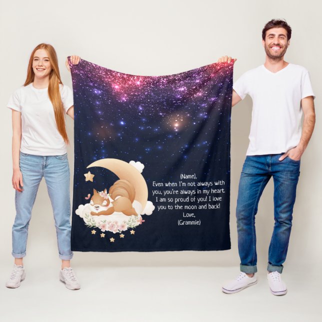 Benutzerdefinierter Brief für das Eichhörnchen im  Fleecedecke (Beispiel)