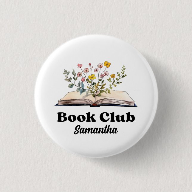 Benutzerdefinierter Buchclub Button (Vorderseite)