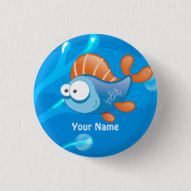Benutzerdefinierter Button für den Aquakulturfisch (Vorderseite)